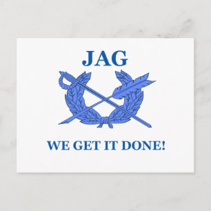 Jag wir machen es fertig postkarte