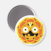 Jagannath Swami Round Magnet (Vorderseite/Rückseite)