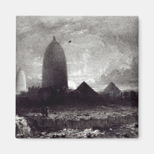 Jagannath Tempel, graviert von A. Picken, 1837 Magnet
