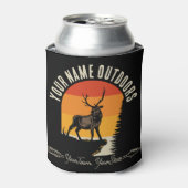 Jagd ADD NAME Außerhalb des Elk Wilderness Camp Dosenkühler (Kanne Vorderseite)