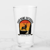 Jagd ADD NAME Außerhalb des Elk Wilderness Camp Glas (Vorderseite)