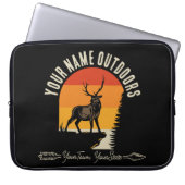 Jagd ADD NAME Außerhalb des Elk Wilderness Camp Laptopschutzhülle (Vorderseite)
