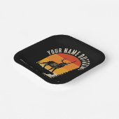 Jagd ADD NAME Außerhalb des Elk Wilderness Camp Pappteller (Gewinkelt)