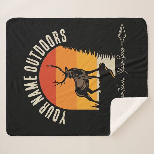 Jagd ADD NAME Außerhalb des Elk Wilderness Camp Sherpadecke (Vorderseite (Horizontal))