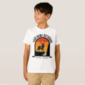 Jagd ADD NAME Außerhalb des Elk Wilderness Camp T-Shirt (Vorne ganz)