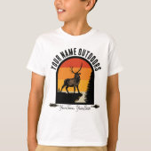 Jagd ADD NAME Außerhalb des Elk Wilderness Camp T-Shirt (Vorderseite)