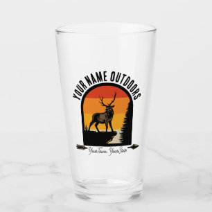 Jagd ADD NAME im Freien Rehe Elche Wilderness Camp Glas