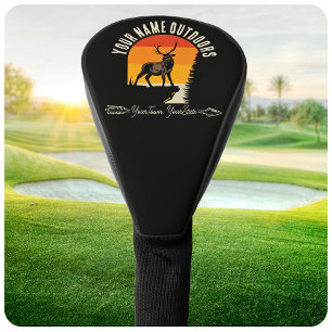 Jagd ADD NAME im Freien Rehe Elche Wilderness Camp Golf Headcover