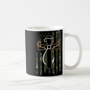 Jagd Angeln Glaube Hirsch Geweihe Kreuz Haken Chri Kaffeetasse