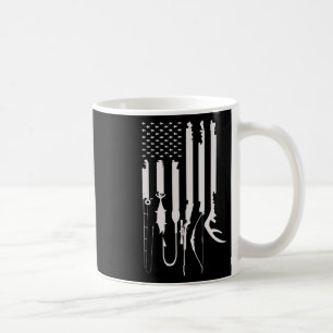Jagd Angeln USA-Flagge Amerikanisch Themen Dekor  Kaffeetasse