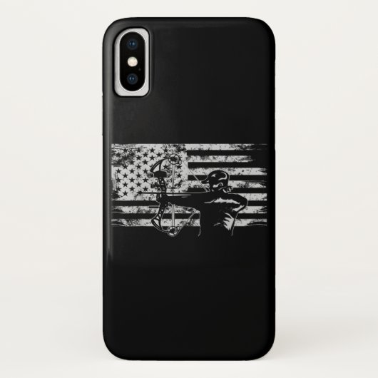Jagd Archer American Flag Bowhunting Jagen Case-Mate iPhone Hülle (Rückseite)