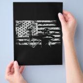 Jagd Archer American Flag Bowhunting Jagen Flyer (Hand)