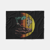 Jagd auf Alien und Bigfoot Sasquatch Fleecedecke (Vorderseite (Horizontal))
