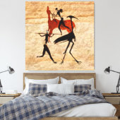 Jagd auf Bushmen Leinwanddruck (Insitu (Schlafzimmer))