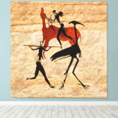 Jagd auf Bushmen Leinwanddruck (Insitu (Holzboden))