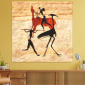 Jagd auf Bushmen Leinwanddruck (Insitu (Wohnzimmer))