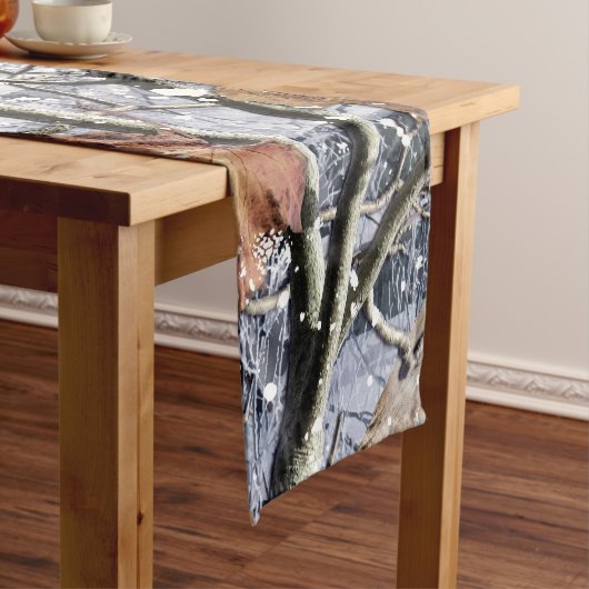 Jagd auf Camouflage-Schneepatel 3 Kurzer Tischläufer (Beispiel)