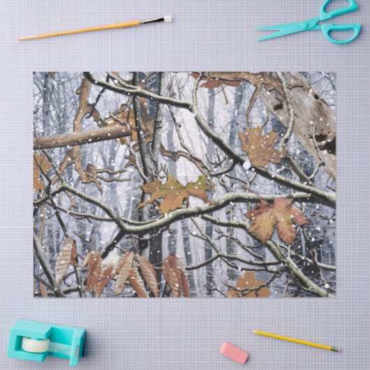 Jagd auf Camouflage-Schneepatel 3 Seidenpapier (Basteln)