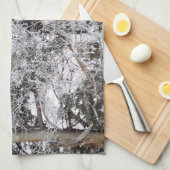 Jagd auf Camouflage-Schneepulver 4 Geschirrtuch (Viertel Falte)