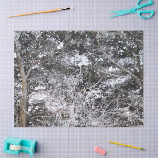 Jagd auf Camouflage-Schneepulver 4 Seidenpapier (Basteln)