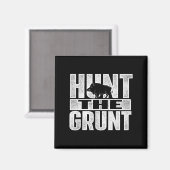 Jagd auf den Wildhühner des Grundes Magnet (Vorderseite/Rückseite)