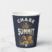 Jagd auf die Bergberge Naturliebhaber Pappbecher (Rückseite)