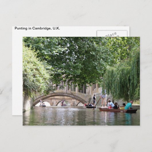 Jagd auf die Postkarte von Cambridge (Vorne/Hinten)