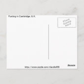 Jagd auf die Postkarte von Cambridge (Rückseite)