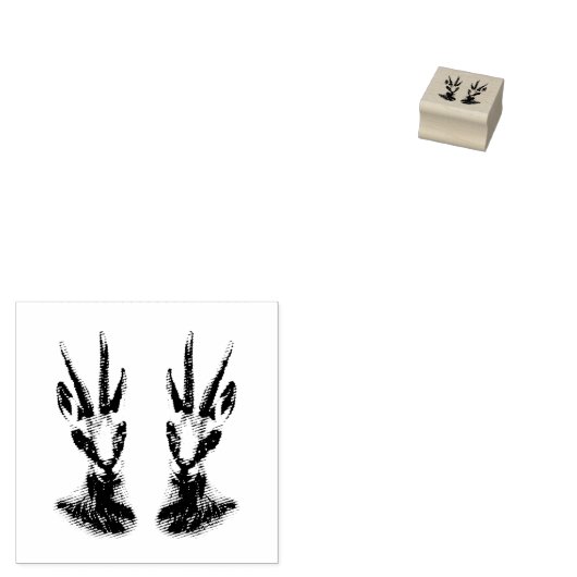 Jagd auf Gämse Gummistempel (Stempel)