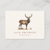 Jagd auf Hirschantler Stag Beruflich Visitenkarte (Vorderseite)