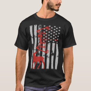 Jagd auf Hirsche Fahne für Männer oder Frauen Jäge T-Shirt
