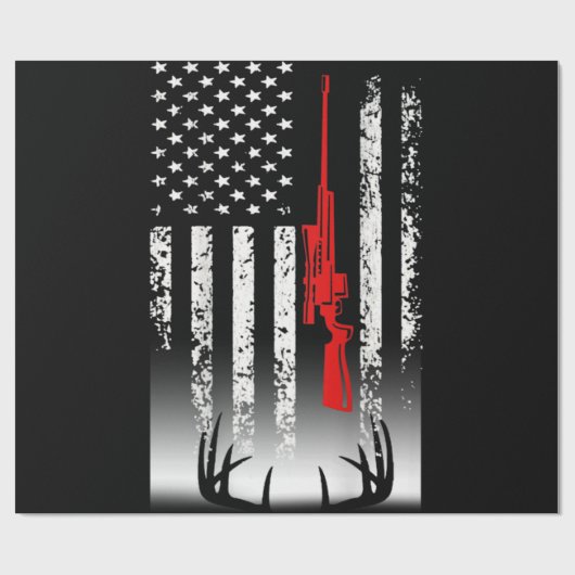 Jagd auf Hirsche Geschenkpapier (Flach)