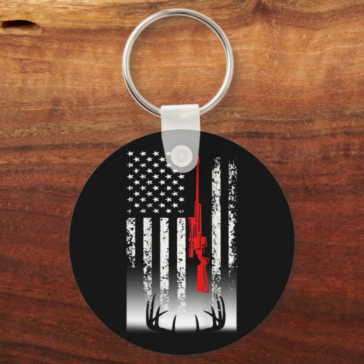 Jagd auf Hirsche Schlüsselanhänger (Vorderseite)