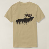 Jagd auf Hirsche und Evergreens 1 T-Shirt (Design vorne)