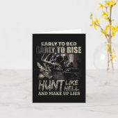 Jagd auf Hirsche und Jagd auf Hirsche Karte (Gelbe Blume)