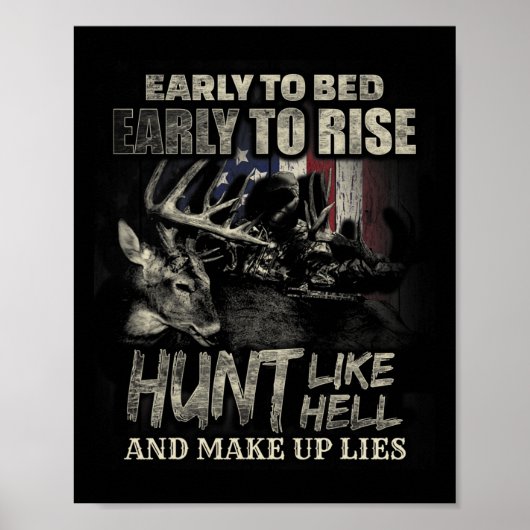 Jagd auf Hirsche und Jagd auf Hirsche Poster (Vorne)