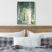Jagd auf Hunde und Männer auf einen Baum Leinwanddruck (Insitu (Schlafzimmer))