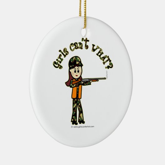 Jagd auf leichte Mädchen Keramik Ornament (Rechts)