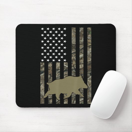 Jagd auf Männer Wildschweine Mousepad (Mit Mouse)