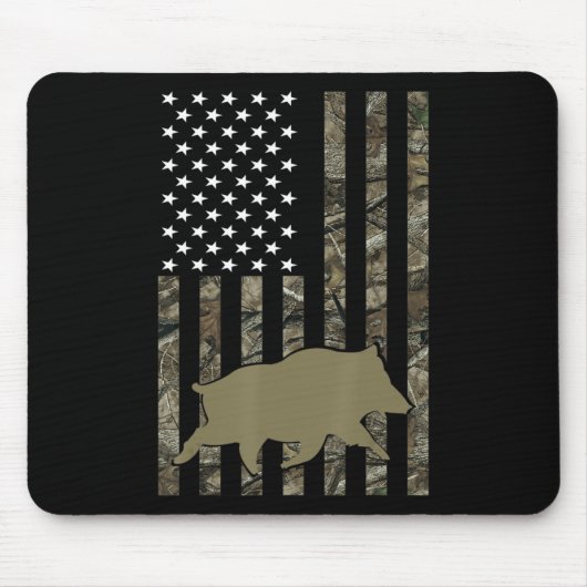 Jagd auf Männer Wildschweine Mousepad (Vorne)