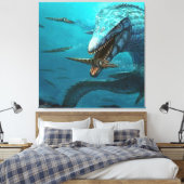 Jagd auf Mosasaurus Leinwanddruck (Insitu (Schlafzimmer))