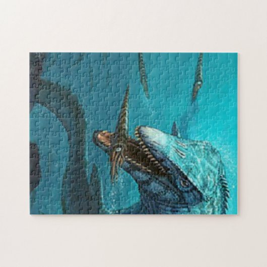 Jagd auf Mosasaurus Puzzle (Horizontal)