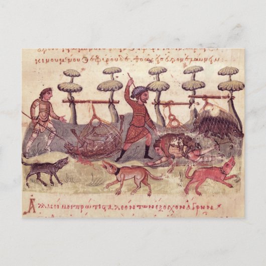 Jagd auf Netze Postkarte (Vorderseite)