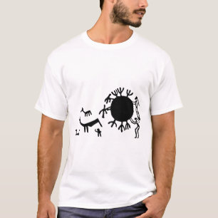 Jagd auf Petroglyphen - prähistorische Tiere T-Shirt