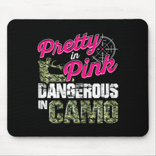 Jagd auf Shirts für Frauen in Camouflage Mousepad