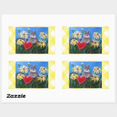 "Jagd auf Valentine" Rechteckige Aufkleber (Blatt)