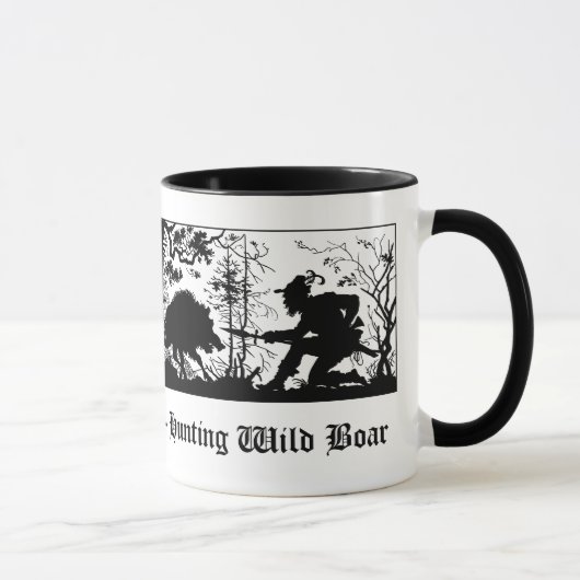 Jagd auf Wildschwein/Jagd des wilder Tasse (Rechts)