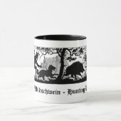 Jagd auf Wildschwein/Jagd des wilder Tasse (Zentrum)
