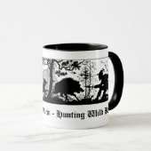 Jagd auf Wildschwein/Jagd des wilder Tasse (VorderseiteRechts)