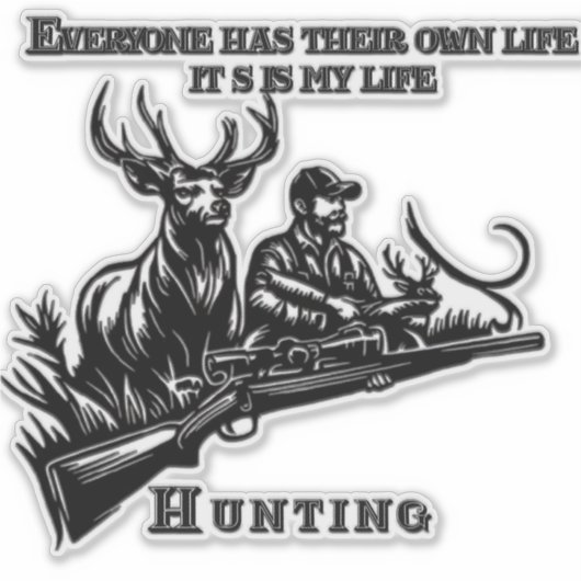 Jagd Aufkleber (Vorderseite)